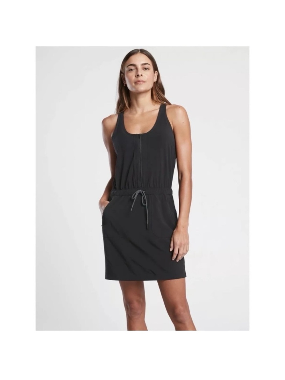 Athleta Expedition Romper , black, size 8